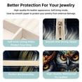 thumbnail image 3 of Owl Travel Portable Square Jewelry Box Earring Necklace Bracelet Organizer Storage Display Case Holder Stand Decorative Box Organize, 3 of 6
