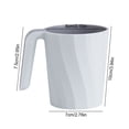 thumbnail image 3 of Toothbrush Tooth Cup Plastic Bathroom Tumbler Travel Toiletries Wash Cup Anti\-Slip Bathroom Accessories 301 To 400ml For Family greywhite, 3 of 9