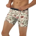 thumbnail image 3 of Xecao Squirrel In The Forest Print Boxer Briefs for Men's Stretch Moisture-Wicking Underwear, Mid-Rise Classics breathable fabric, 3 of 7