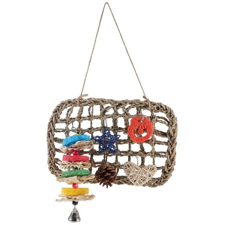 YEAHIBABY 1Set 10.8x7.3in Water Plants Rabbit Chew Toys for Small Pets Stress Relief