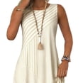 thumbnail image 5 of Rvasteizo Striped Print Casual Dresses for Women Round Neck Sleeveless Patchwork Thin Summer Casual Outfit, 5 of 5