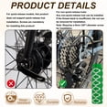thumbnail image 3 of Uxcell 4 Pack Aluminum Alloy Bike Pegs Anti-Skid Fit 3/8 inch Axles with Circle Green, 3 of 7