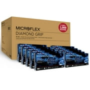 Diamond Grip MF-300-M Latex Powder-Free Disposable Gloves, Medium, Natural, 6.3 mil Palm / 7.9 mil Finger, 100/Box, 10 Boxes/Case