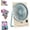 Blue, variant on Ultra Thin Mini USB Rechargeable Card Fan, Ultra-Quiet Portable Desk Fans, 180° Tilt Folding Table Fan with Phone Holder, for Office, Home (Blue)