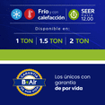 thumbnail image 3 of Minisplit B-air 1 Tonelada 110v Frio/calor, 3 of 4