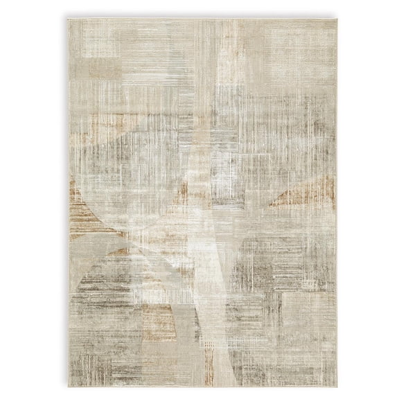 Signature Design by Ashley Truward Medium Gray & Caramel Abstract Rug