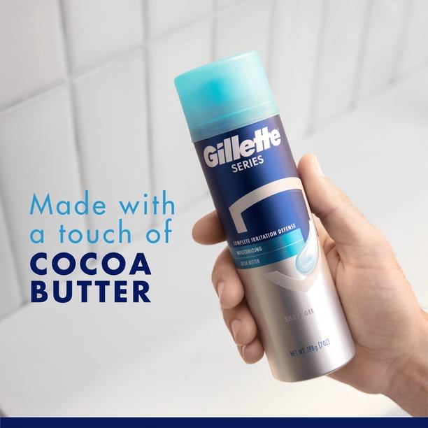 Gillette Series Moisturizing Shaving Gel for Men, Protects Against