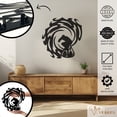 thumbnail image 4 of Violaura Surfer Metal Wall Art - Easy to Install Hanging Perfect for Home, Living Room Decor (60" x 60"), 4 of 8