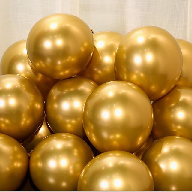 20pcs 5/10/18 Pulgadas Metal Cromo Oro Rosa Globos De Látex Púrpura Decoración De Fiesta De Cumpleaños Boda Año Nuevo Decoraciones
