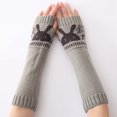 thumbnail image 3 of Winter Arm Sleeves Rabbit Cute Elastic Unisex Thumb Hole Arm Warmers Arm Covers, 3 of 10