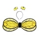 thumbnail image 1 of Diadema con alas de animal para mujer, accesorio ligero para cosplay y baile escénico. Amarillo Negro, 1 of 9