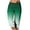 Green, variant on Womens Capri Pants Athletic With Pockets Workout Capris Lounge Joggers Pull On Elastic Waist Sweatpants Athletic Cropped Pants Soft Stretchy Yoga Capris Gradient Color Blue