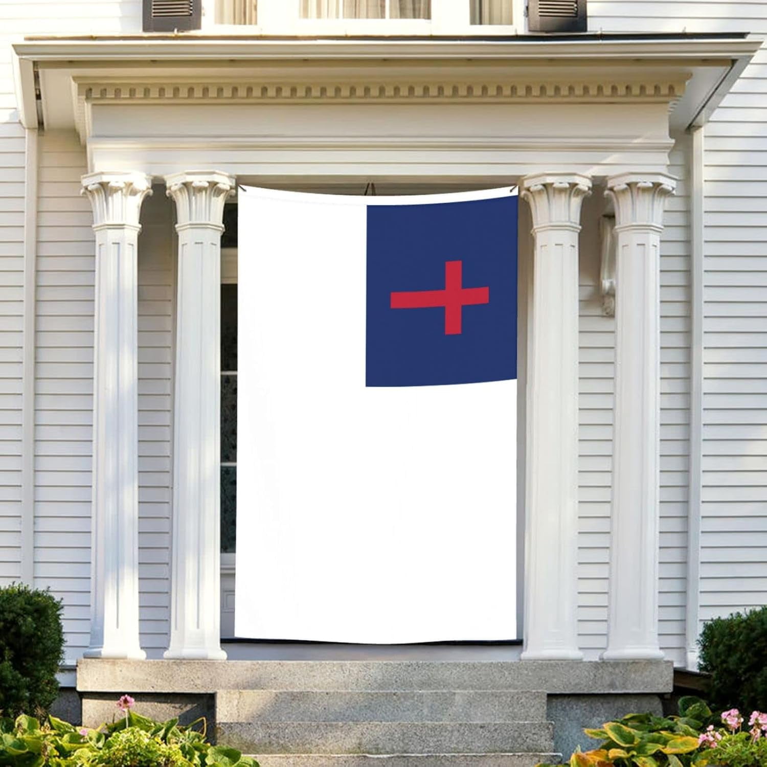 Christian flag Flag 5x8 Ft Double-Sided Flags Outdoor Large Size Heavy duty Decorative Banner Durable Patio Flags Yard Flag