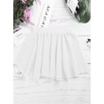 thumbnail image 3 of iiniim Kids Girls Basic Chiffon Pleated Pull-on Wrap Skirt Skort Ballet Dancewear Daily Casual White 5-6, 3 of 7