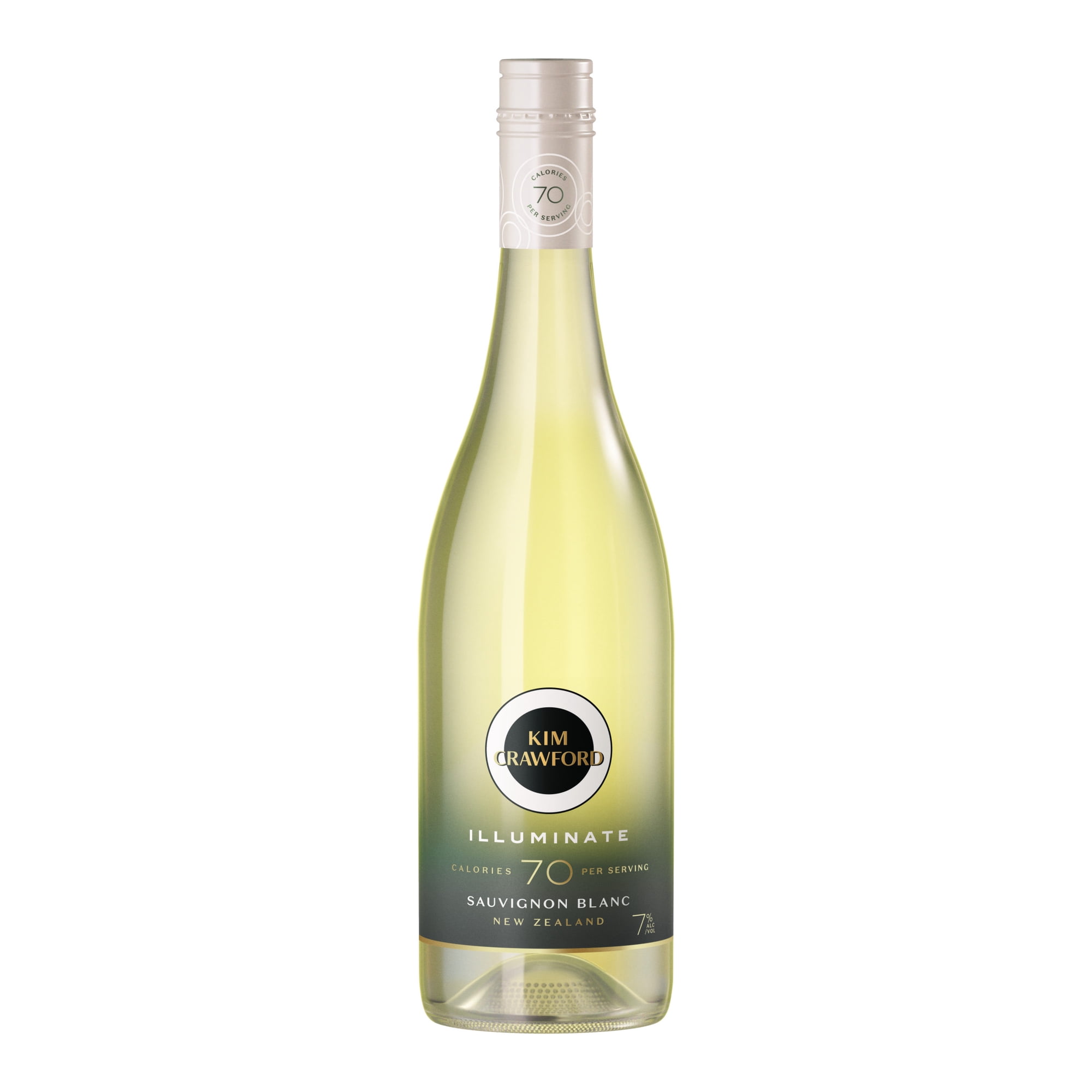 Kim Crawford Illuminate Lower-Alcohol* Sauvignon Blanc, New Zealand, White Wine, 750ml Bottle, 7% ABV