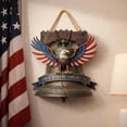 thumbnail image 2 of BBilaBu USA 250th Anniversary Door Hanging Sign Wreath, Eagle 250 Years of Freedom Patriotic Decor Wooden Home Decorations, 2 of 6