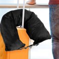 thumbnail image 5 of Travel Pillowcase Stuffable Neck Pillow with Zipper Storage Compartment Soft Velvet Carry On Essential for Flight Car Train Camping, 35.4x7.1inch, 5 of 9