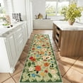 thumbnail image 6 of 2'6''x 8' Boho Runner Rug for Hallways, Soft Non Slip Washable Runner Rug Floral Floor Carpet Runner Rug for Entryway Laundry Room Bathroom, 6 of 11
