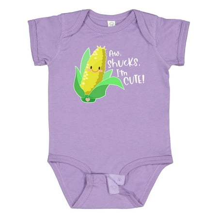 

Inktastic Aw Shucks I m Cute! Corn Humor Gift Baby Boy or Baby Girl Bodysuit