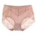 thumbnail image 2 of Paquete de 2-4 calzoncillos sin costuras de seda con encaje hueco de cintura alta para mujer, color 2 piezas, 2 of 8