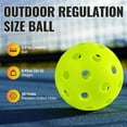 thumbnail image 2 of 40 Holes Outdoor Pickleballs - outdoor Court Pickleball Balls - 3 Pack, 12 Pack + Bulk 100 Pack of Pickleballs, 2 of 7