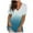 Light Blue, variant on loopsun Tops for Womens,Women's Fashion Pockets Casual Gradient V-neck Short Sleeve Loose T-shirt Tops Green S