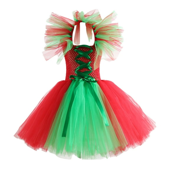 Afdoent Girls Fashion Dresses Child Girls Pageant Dress Christmas Party Point Gown Dresses Fashion Hairband Set 10-12 Years