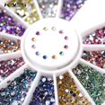 thumbnail image 1 of Kads12 colores 600 piezas decoraciones de uñas para San Valentín, cristales brillantes, diamantes de imitación, puntas acrílicas, decoración de manicura para herramientas de uñas, 1 of 1