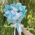thumbnail image 3 of Kawaii Hello Kitty Cat Dolls With Artificial Flowers Creative Sanrio Bouquet Christmas Valentine Birthday Graduation Gifts, 3 of 5