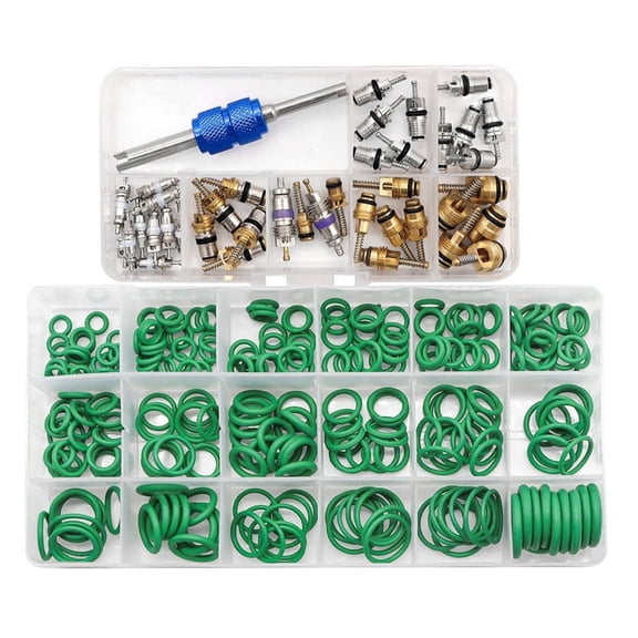 HOT Car A/C Repair Kit 270PCS O-Ring Seals   40PCS Valve Core Assortment with Remover Tool