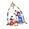 thumbnail image 2 of Juegos de Belén para Navidad, figuritas de Belén con luz, artesanías navideñas, patio, jardín de vacaciones, decoración de escultura del Nacimiento de Estilo E, 2 of 8