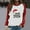 Red, variant on WXLWZYWL Ugly Christmas Sweatshirts for Women Long Sleeve Fitted Tops Raglan Shoulder Round Neck Blouses Patchwork Pullover