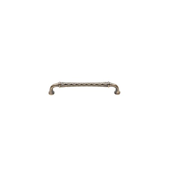 Baldwin 4378050 8 in. Satin Brass & Black Center to Center Couture Appliance Pull