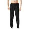 thumbnail image 1 of Weiqiqre Sweatpants Pants for Men Quick Drying High Elasticity Athletic Drawstring Nylon Ice Silk Sports Outdoor Joggers for Men Running, Workout,Size L, 1 of 3