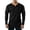 Black, variant on Men Long Sleeve Raglan Notch Henley T Shirt Two Button Placket Curved Hem Soft Cotton Blend Regular Fit Wrinkle Resistant Everyday Base Layer Tee Black M