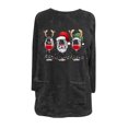 thumbnail image 4 of Long Fleece Sweatshirt for Women Merry Christmas Graphic Pullover Tops Fuzzy Sherpa Long Sleeve Outwear with Pockets, 4 of 4