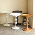 thumbnail image 2 of Mesa de centro de estilo nórdico para el hogar, mueble redondo y pequeño para balcón, sala de estar, sofá, estante de almacenamiento, dormitorio, mesita de noche, decoración, 2 of 4