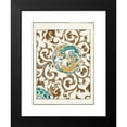 thumbnail image 2 of Watanabe Seitei 11x14 Black Modern Framed Museum Art Print Titled - Spirit and Floral Motif Illustration, 2 of 5