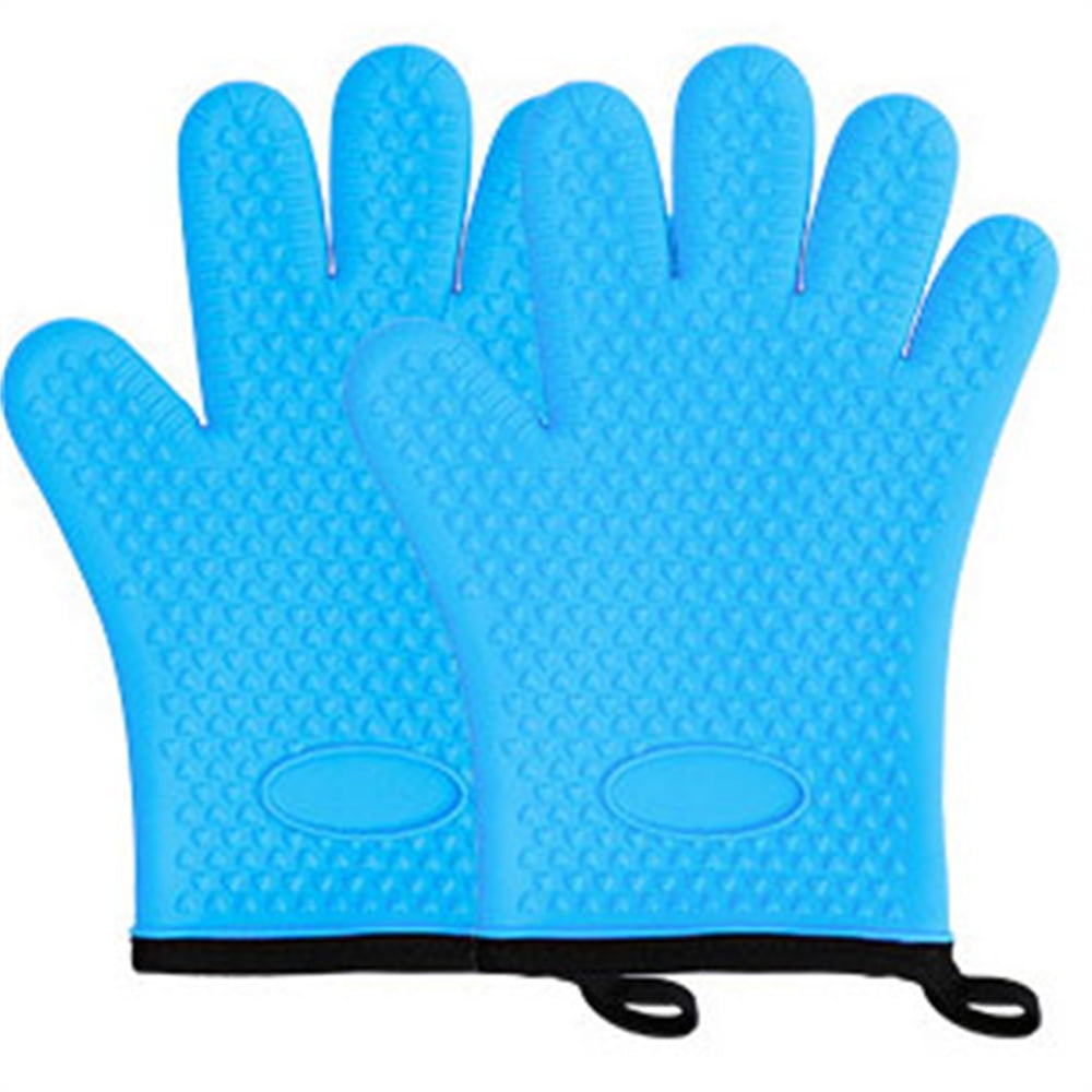 Silicone Smoker Oven Gloves Extreme Heat Resistant BBQ GlovesHandle