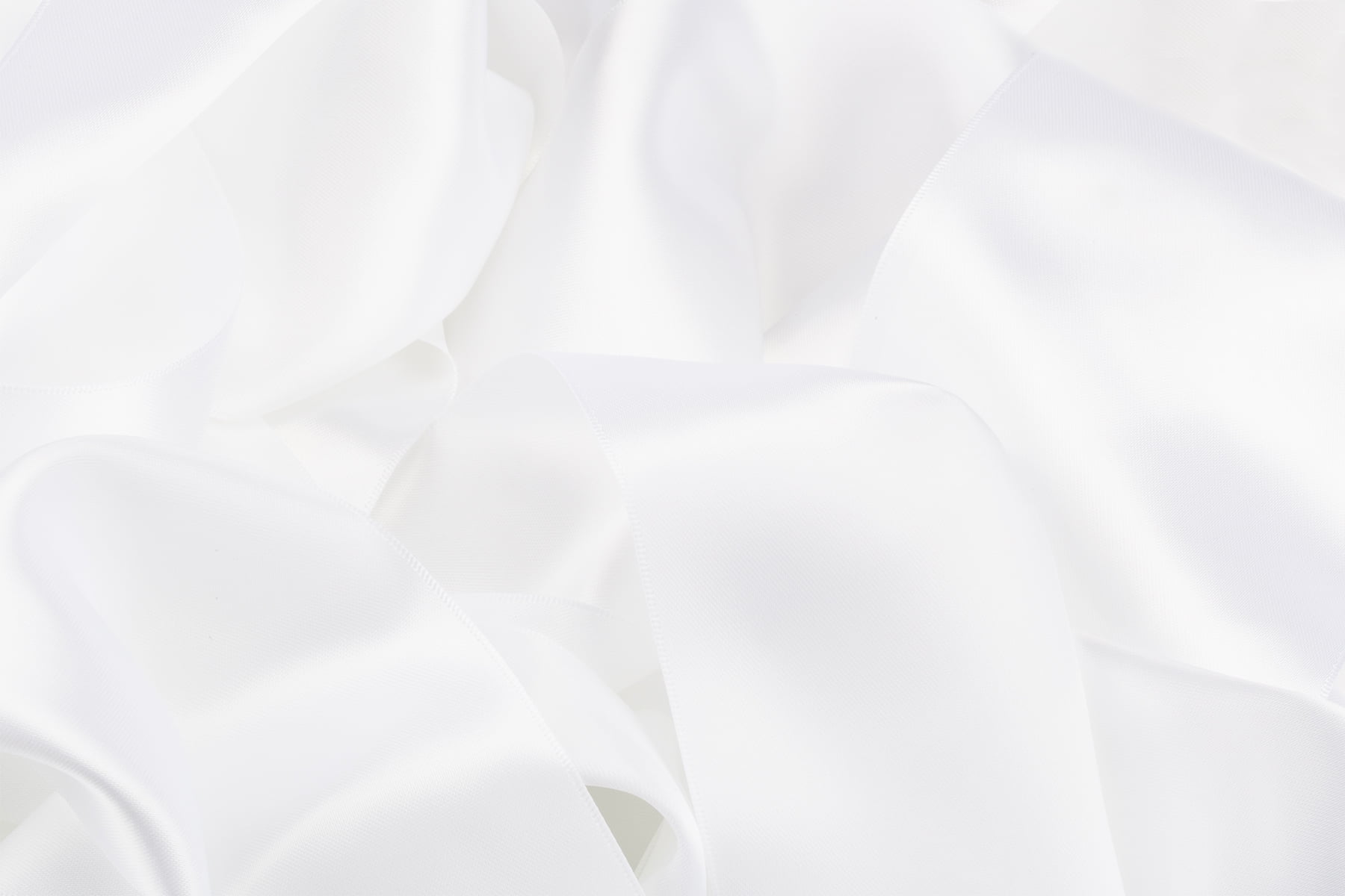 Joycrosso White Ribbon 4 Inch Wide Thick Fabric Ribbon, 50 Yards Double Faced Satin for Chair Sash Bows Making Bouquet Sewing Christmas Decoration