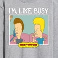 thumbnail image 3 of Beavis & Butthead - Im Like Busy - Men's Long Sleeve T-Shirt, 3 of 5