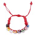 thumbnail image 2 of MasteelfCA 1pc Nine-head Ceramic Cat Bracelet Handmade Colorful Cat Literary Cartoon Jewel, 2 of 7