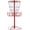 Red, variant on Yaheetech Disc Golf Basket Portable Disc Golf Practice Set 12/24 Chain w/Basket Target and Double Steel Chains for Outdoor