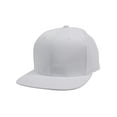 thumbnail image 1 of Top Headwear Flat Bill Adjustable Snapback Cap - White, 1 of 2