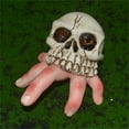thumbnail image 3 of Halloween Ornament Realistic Resin Skull Finger Shell Desk Decorations, 3 of 8