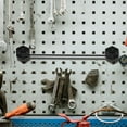thumbnail image 2 of UPOUART 1Set Garage Pegboard Hooks Black Carbon Steel Tool Holders for Home and Workshop 16.9X2.55X2.36In, 2 of 8