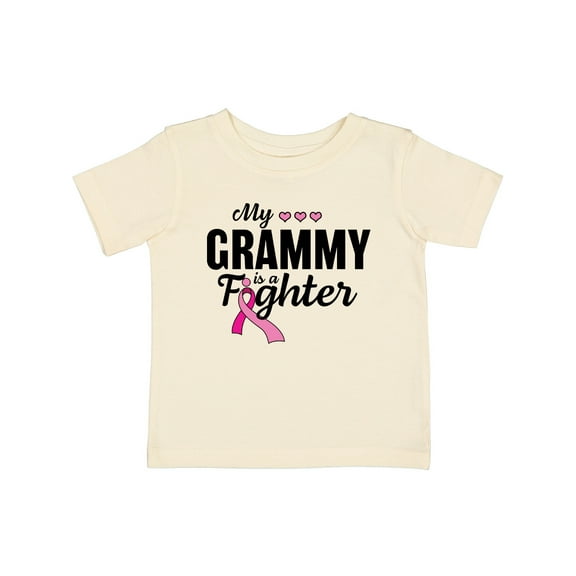 Inktastic Breast Cancer Awareness My Grammy is a Fighter Boys or Girls Baby T-Shirt