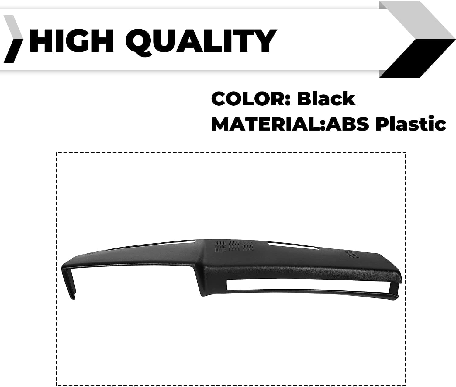 Kojem Black Dashboard Cover Dash Cap Compatible with 1981-1987 Chevy GMC  Full Size Pickup 1981-1993 Chevy GMC SUV - Walmart.com