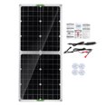 thumbnail image 3 of 50W 18V 9V 5V Dual USB Panel solar Impermeable Camping Car Barco Cargador de batería, 3 of 8