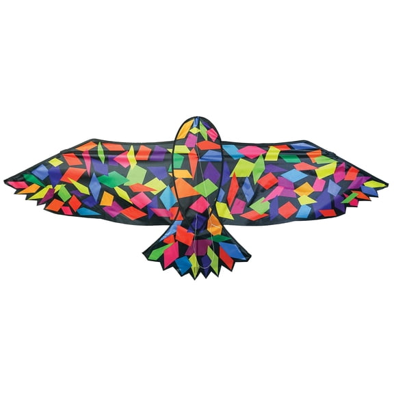 In the Breeze 3377 — 70-inch Confetti Bird Kite — Colorful, Easy-Flying, Single-Line Bird Kite; Kite Line Included